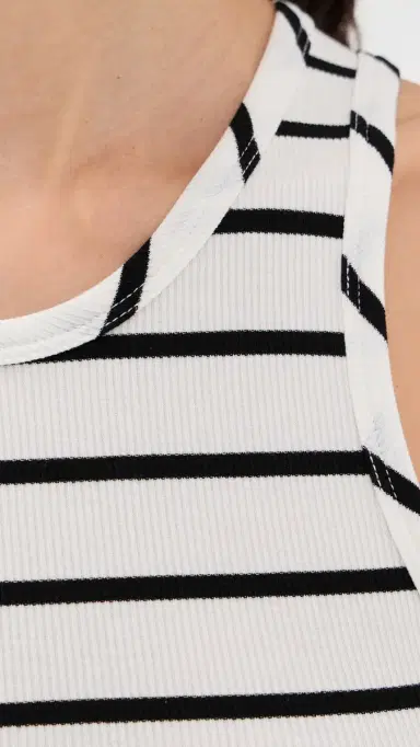 State & Lake Millie Tank Top White/Black | Thumbnail 6