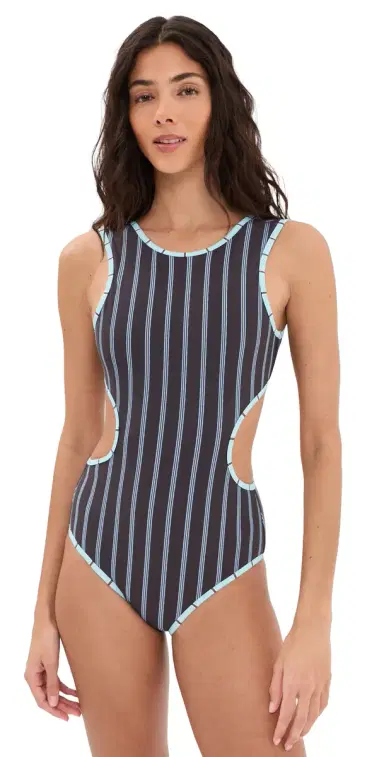Staud Dolce One Piece Redondo Stripe S | Thumbnail 1 Staud Dolce One Piece Redondo Stripe S | Thumbnail 1