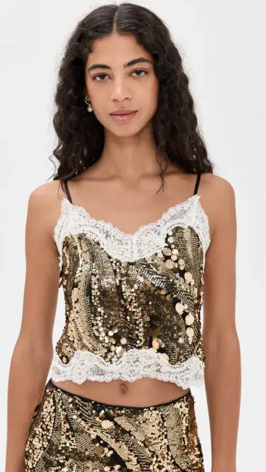 Bailey Rose Sequin Tank Black | Thumbnail 2
