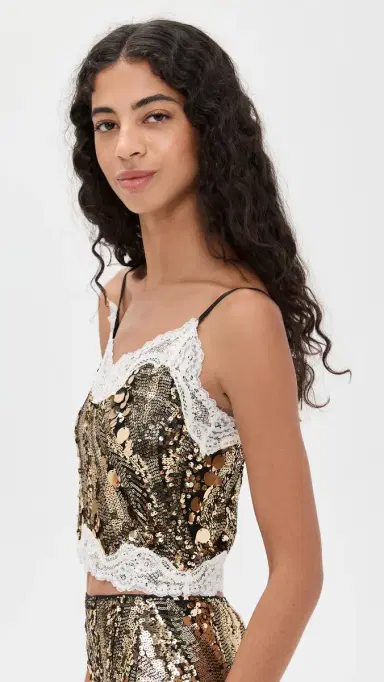 Bailey Rose Sequin Tank Black | Thumbnail 4