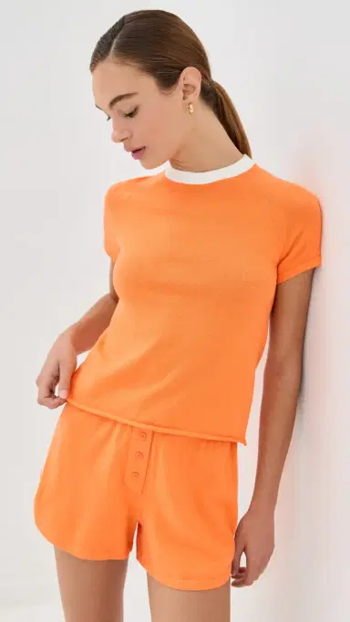 LE BOP Ringer Tee Papaya | Thumbnail 2