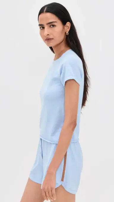 LE BOP Ringer Tee Pale Blue | Thumbnail 4