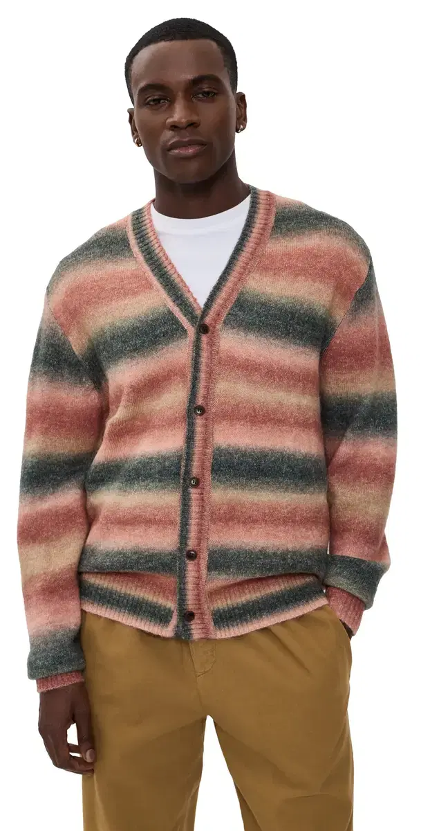 Boston Gradient Knit Cardigan Sea Moss Green