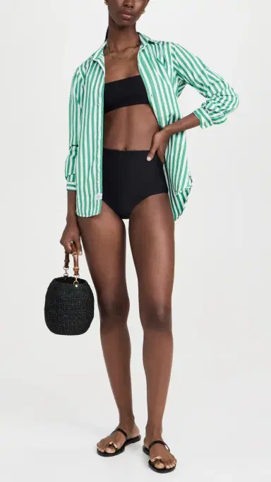 MIKOH Lami Bikini Bottoms Noir | Thumbnail 5