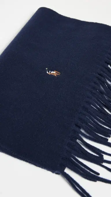 Polo Ralph Lauren Signature Italian Virgin Wool Scarf | Thumbnail 4 Polo Ralph Lauren Signature Italian Virgin Wool Scarf | Thumbnail 4
