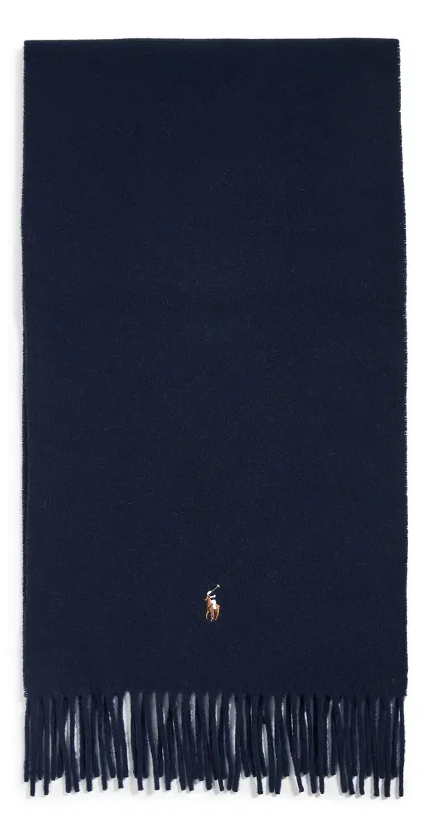 Signature Italian Virgin Wool Scarf Hunter Navy One Size