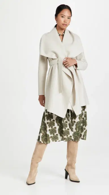 Harris Wharf London Women Blanket Coat Cream | Thumbnail 5 Harris Wharf London Women Blanket Coat Cream | Thumbnail 5