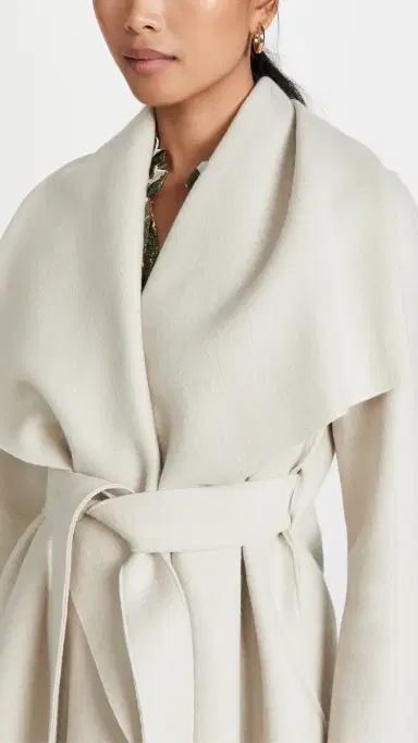 Harris Wharf London Women Blanket Coat Cream | Thumbnail 6 Harris Wharf London Women Blanket Coat Cream | Thumbnail 6