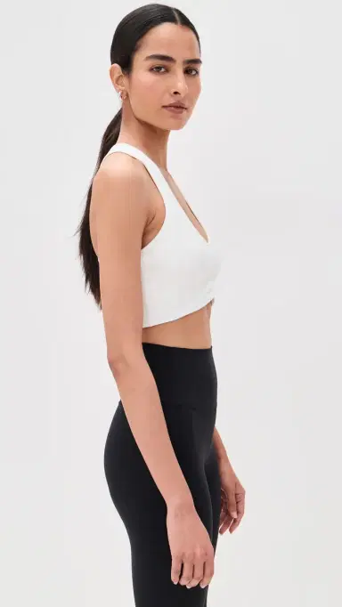 Splits59 Airweight Bra with Ruching White | Thumbnail 4 Splits59 Airweight Bra with Ruching White | Thumbnail 4