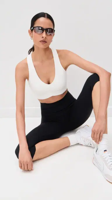 Splits59 Airweight Bra with Ruching White | Thumbnail 5 Splits59 Airweight Bra with Ruching White | Thumbnail 5