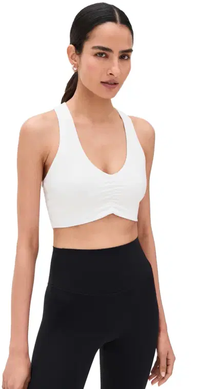 Splits59 Airweight Bra with Ruching White | Thumbnail 1 Splits59 Airweight Bra with Ruching White | Thumbnail 1