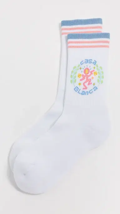 Casablanca Dance Joy Socks White/Blue | Thumbnail 2 Casablanca Dance Joy Socks White/Blue | Thumbnail 2
