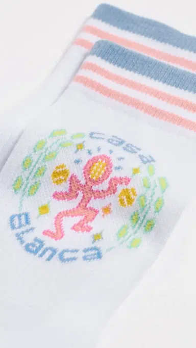 Casablanca Dance Joy Socks White/Blue | Thumbnail 3 Casablanca Dance Joy Socks White/Blue | Thumbnail 3