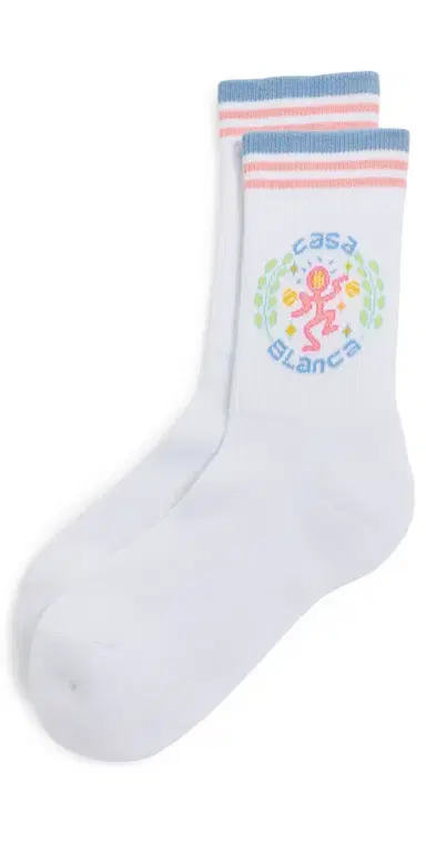 Casablanca Dance Joy Socks White/Blue | Thumbnail 1 Casablanca Dance Joy Socks White/Blue | Thumbnail 1