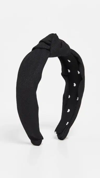 Lele Sadoughi Classic Black Headband Jet One Size | Thumbnail 2