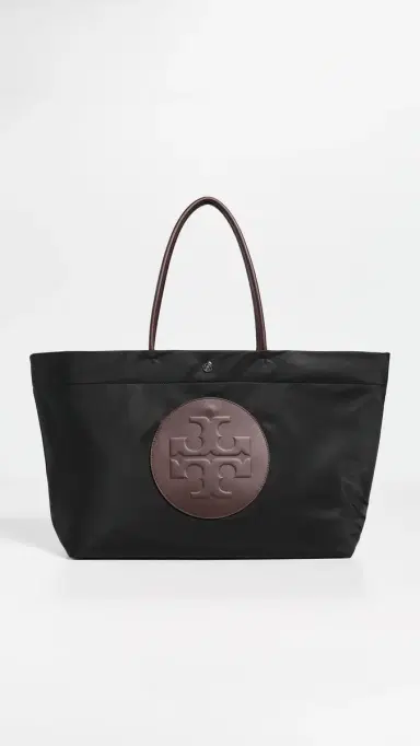 Tory Burch Ella Twist Reversible Tote Black One Size | Thumbnail 2
