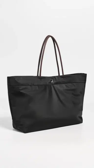 Tory Burch Ella Twist Reversible Tote Black One Size | Thumbnail 4