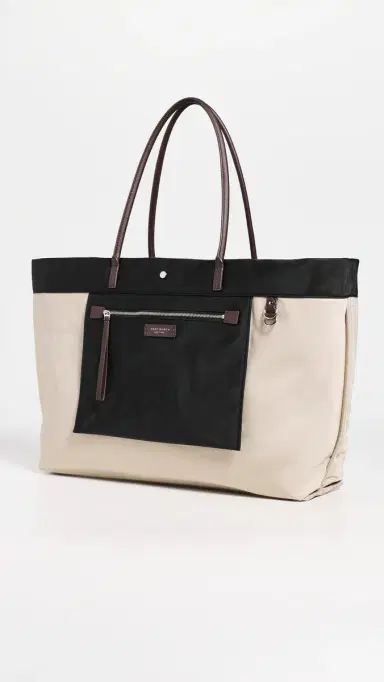 Tory Burch Ella Twist Reversible Tote Black One Size | Thumbnail 5
