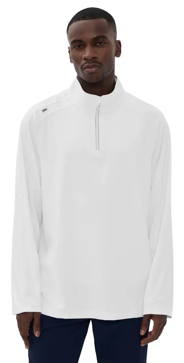 Rise 1/4 Zip Pullover White