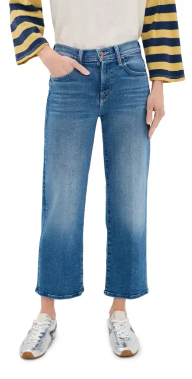 Mother Petite The Lil Mid Rise Rambler Zip Ankle Jeans | Thumbnail 1 Mother Petite The Lil Mid Rise Rambler Zip Ankle Jeans | Thumbnail 1