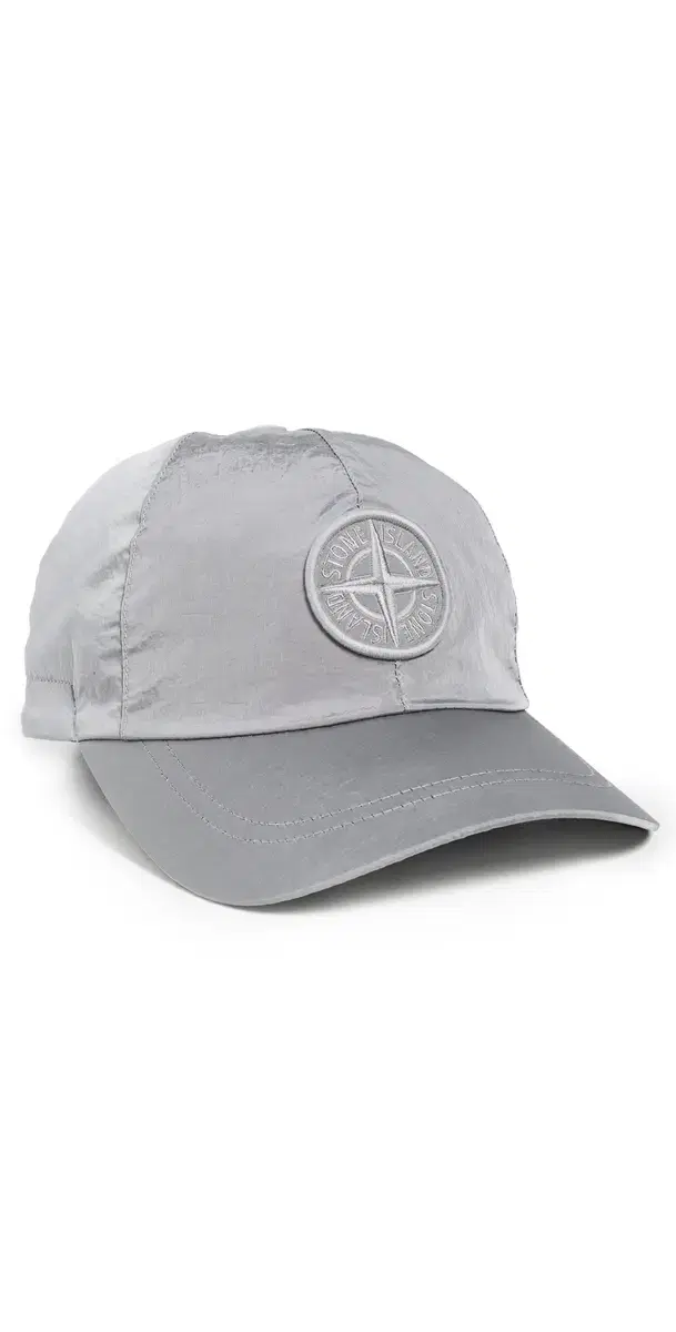 Stone Island Nylon Baseball Cap Pearl Grey