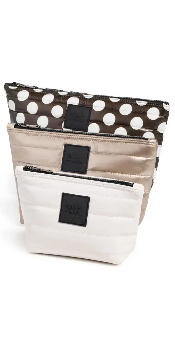 Think Royln Travel Bag Trio Chocolate Polka Dot One Size