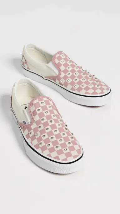 Vans Classic Slip On Shoes Rhinestone Misty Mauve | Thumbnail 5