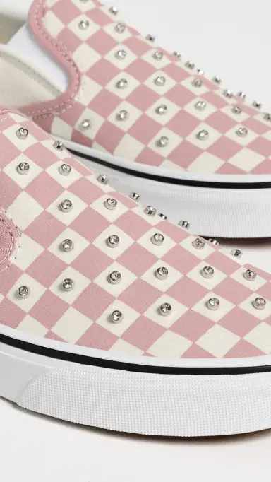 Vans Classic Slip On Shoes Rhinestone Misty Mauve | Thumbnail 6