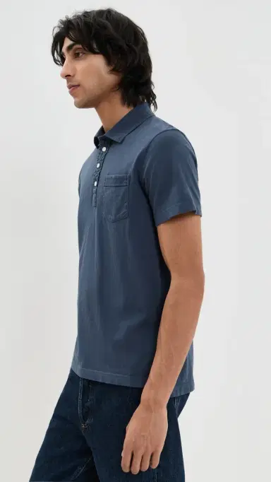 Billy Reid Pensacola Polo Navy L | Thumbnail 4 Billy Reid Pensacola Polo Navy L | Thumbnail 4