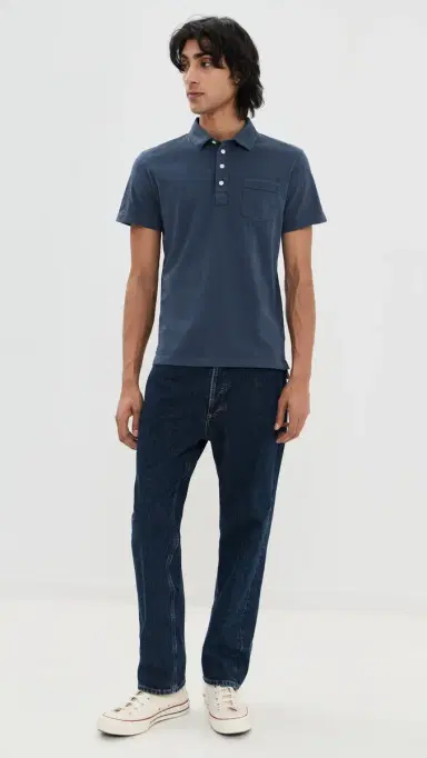 Billy Reid Pensacola Polo Navy L | Thumbnail 5 Billy Reid Pensacola Polo Navy L | Thumbnail 5