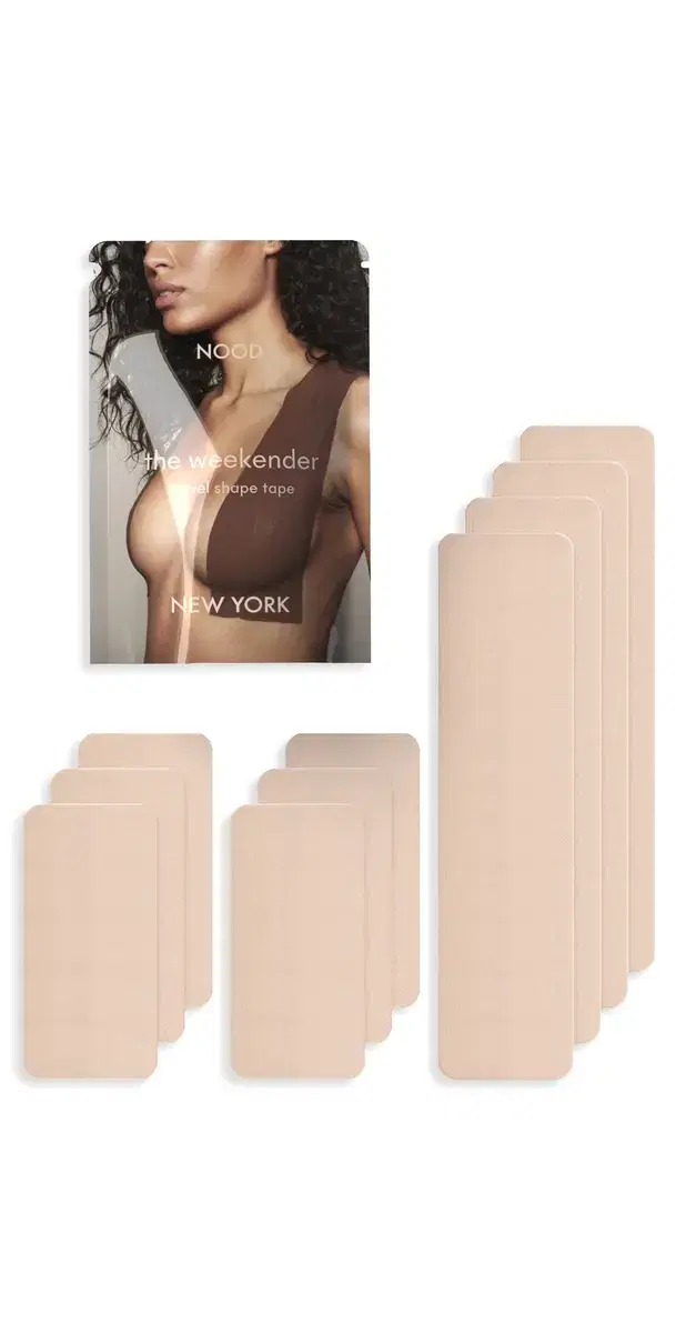 NOOD New York The Weekender Travel Shape Tape No.3 Buff One Size