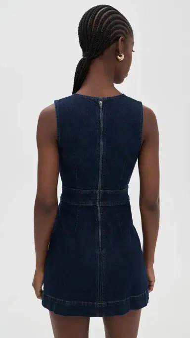 PAIGE Sylvia Denim Mini Dress Ballast | Thumbnail 3 PAIGE Sylvia Denim Mini Dress Ballast | Thumbnail 3