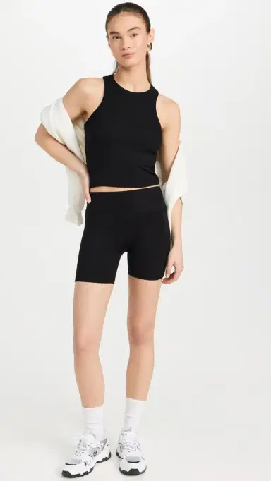 Splits59 Kiki Rib Crop Top Black S | Thumbnail 5