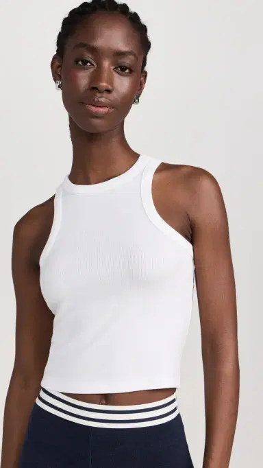 Splits59 Kiki Rib Crop Top White S | Thumbnail 2