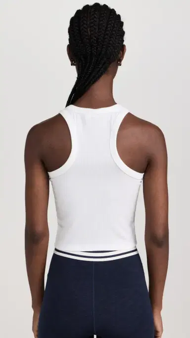 Splits59 Kiki Rib Crop Top White S | Thumbnail 3