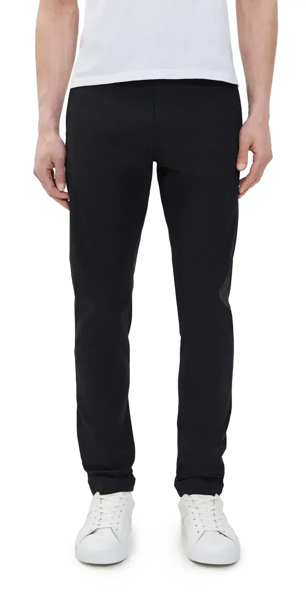 REIGNING CHAMP Stretch Warp Knit Coach's Slim Pants Black
