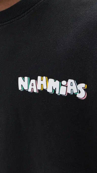 Nahmias Flower Trip Boxy Tee Aged Black Jersey | Thumbnail 6 Nahmias Flower Trip Boxy Tee Aged Black Jersey | Thumbnail 6