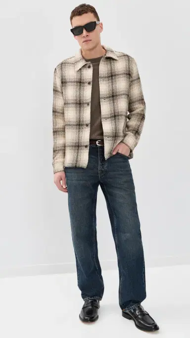 Madewell Chunky Twill Shirt Jacket Heavy Twill Plaid Grey | Thumbnail 5 Madewell Chunky Twill Shirt Jacket Heavy Twill Plaid Grey | Thumbnail 5