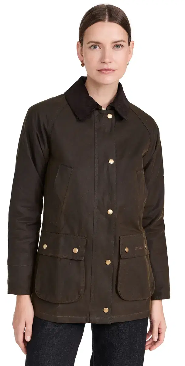 Barbour Acorn Wax Barn Jacket Olive/Classic