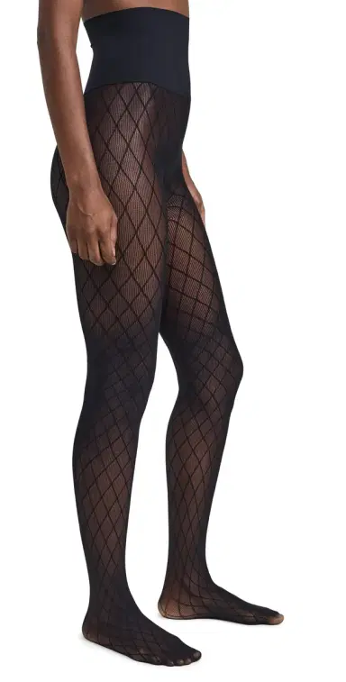 Commando Lattice Net Stockings Black L | Thumbnail 1