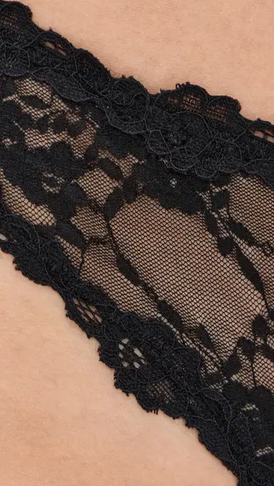 HONEYDEW Maria Lace Thong 3 Pack Black/Ivory/Black S | Thumbnail 5
