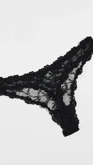 HONEYDEW Maria Lace Thong 3 Pack Black/Ivory/Black S | Thumbnail 6