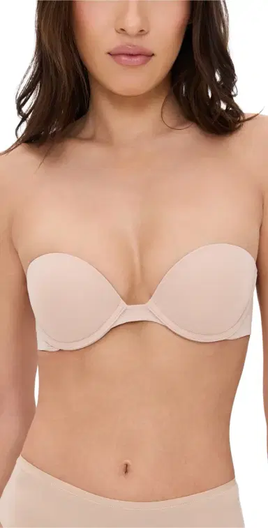 Skarlett Blue Breathless Strapless Plunge Push-Up Bra Cashmere 36A | Thumbnail 1