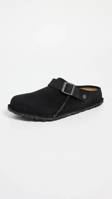 Birkenstock Lutry Premium Suede Clogs Black 46 | Thumbnail 2
