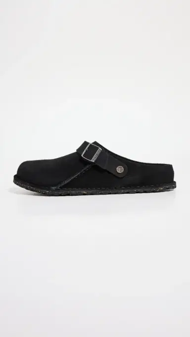 Birkenstock Lutry Premium Suede Clogs Black 46 | Thumbnail 6