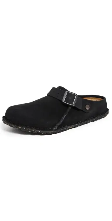 Birkenstock Lutry Premium Suede Clogs Black 46 | Thumbnail 1