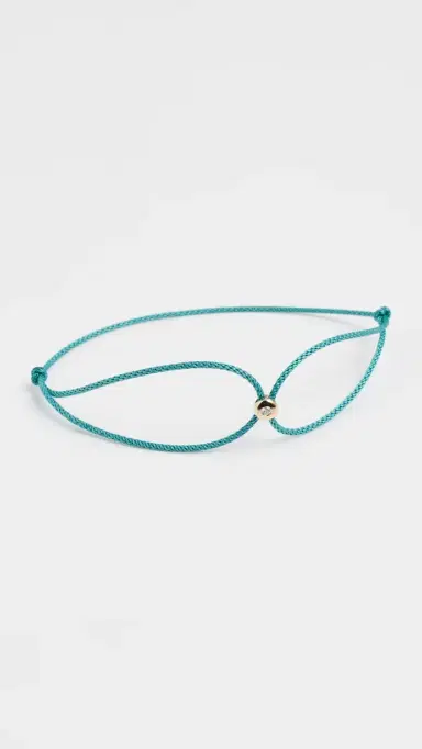 EF COLLECTION 14k Gold Diamond Dot Cord Bracelet | Thumbnail 2 EF COLLECTION 14k Gold Diamond Dot Cord Bracelet | Thumbnail 2