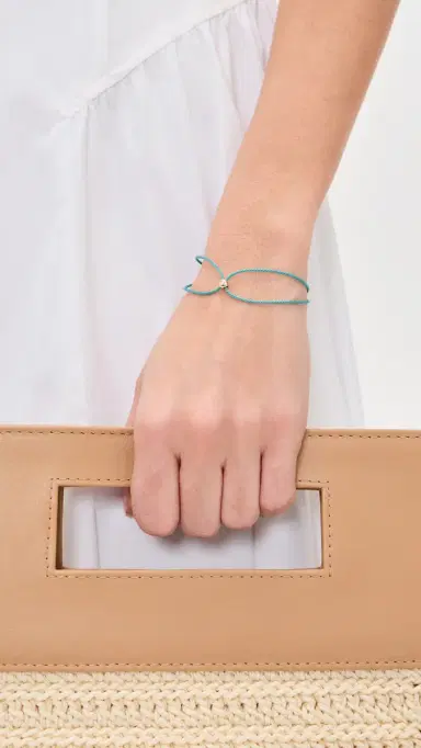 EF COLLECTION 14k Gold Diamond Dot Cord Bracelet | Thumbnail 3 EF COLLECTION 14k Gold Diamond Dot Cord Bracelet | Thumbnail 3