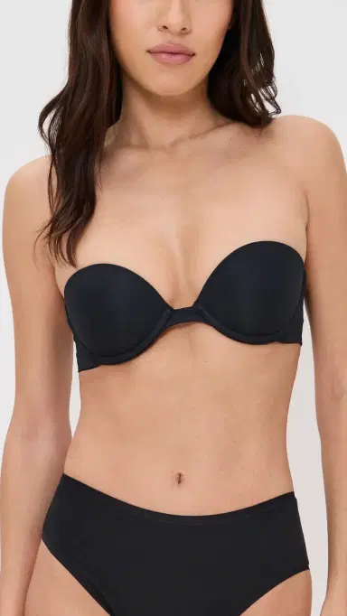 Skarlett Blue Breathless Strapless Plunge Push-Up Bra Black 34C | Thumbnail 2 Skarlett Blue Breathless Strapless Plunge Push-Up Bra Black 34C | Thumbnail 2