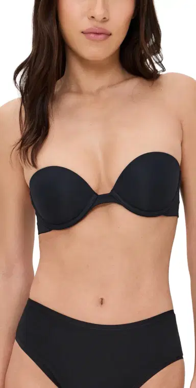 Skarlett Blue Breathless Strapless Plunge Push-Up Bra Black 34C | Thumbnail 1 Skarlett Blue Breathless Strapless Plunge Push-Up Bra Black 34C | Thumbnail 1